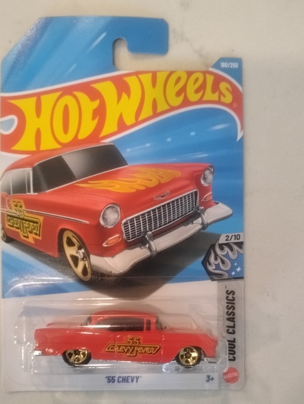 Mattel Hot Wheels '55 Chevy - Red with Gold Accents - Picture 1 of 8